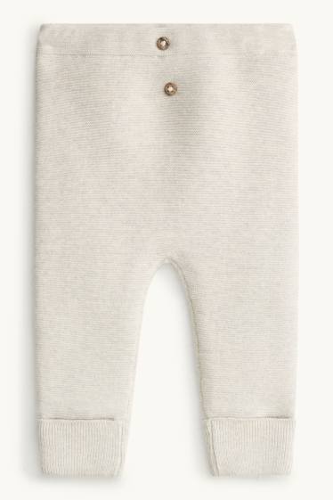 Unisexe - Leggings chauds pour bébé - gris clair