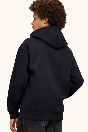 Children Boys - Sweatshirt with zipper - black
