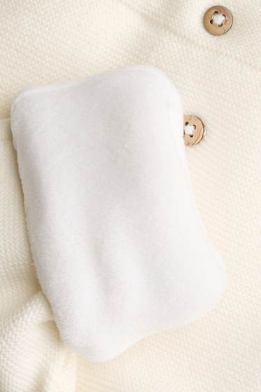 Unisexe - Leggings chauds pour bébé - blanc crème
