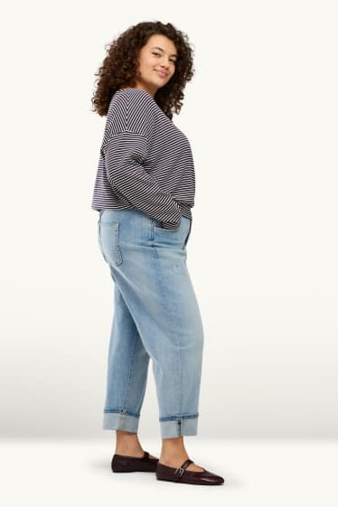 Dona - Boyfriend Jeans - mid waist - texà blau