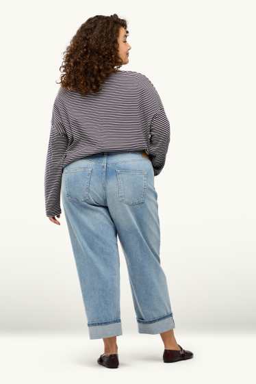 Dona - Boyfriend Jeans - mid waist - texà blau