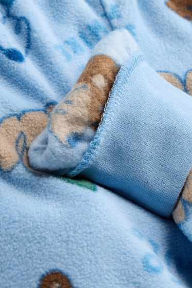 Enfants garçons - Ours - pyjama en polaire - 2 pièces - bleu clair