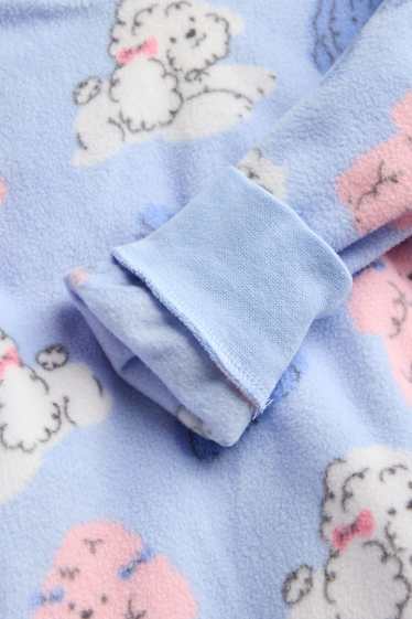 Bambine - Cane - pigiama invernale - 2 pezzi - rosa / azzurro