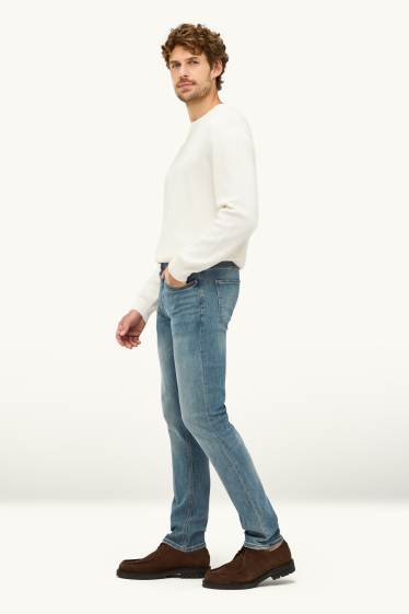 Bărbați - Slim jeans - LYCRA® - denim-albastru