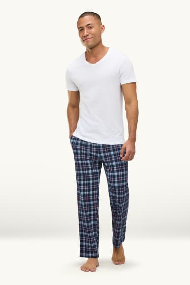 Men - Multipack of 2 - pyjama bottoms - blue