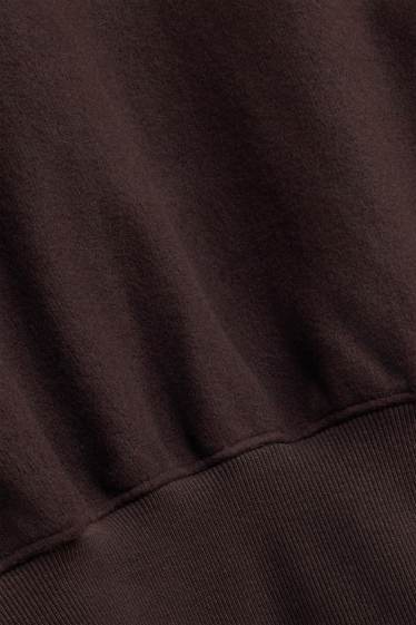 Damen - Pullover - gerippt - dunkelbraun