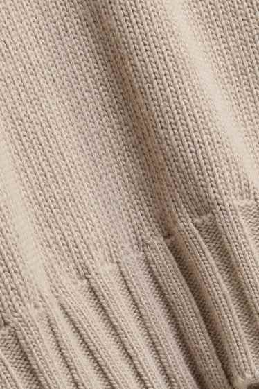 Dames - Trui met kasjmiergehalte - licht beige