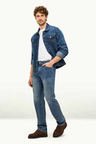 Herren - Straight Jeans - LYCRA® - jeansblau