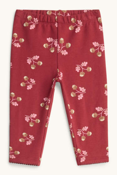 Bébés filles - Gland - leggings chauds bébé - rouge