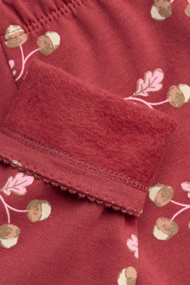 Bébés filles - Gland - leggings chauds bébé - rouge
