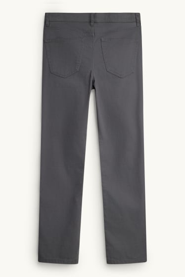 Home - Pantalons - straight fit - gris fosc