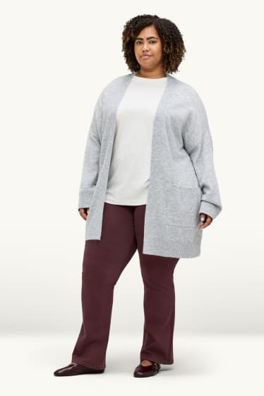 Donna - Bootcut jeans - vita media - jeans modellanti - LYCRA® - marrone scuro