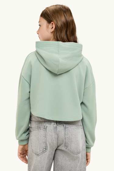 Kinder Mädchen - CapyFun - Set - Hoodie und Top - 2 teilig - hellgrün