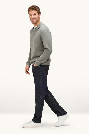 Home - Straight jeans - LYCRA® - texà gris fosc