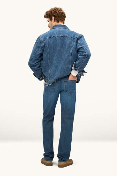 Heren - Straight jeans - jeansblauw