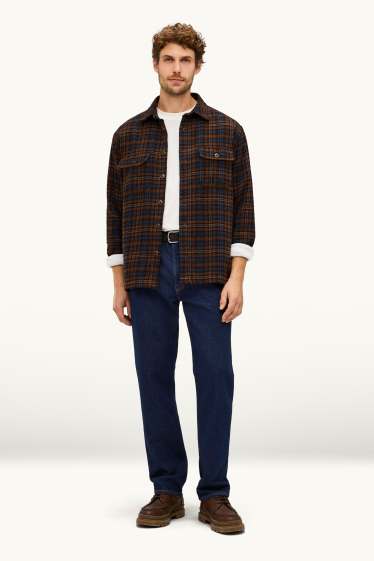 Men - Straight jeans - denim-dark blue