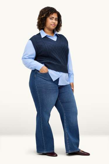 Donna - Jeans a gamba larga - vita media - jog denim - LYCRA® - jeans blu