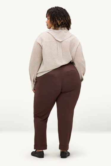 Femei - Pantaloni de trening - maro închis