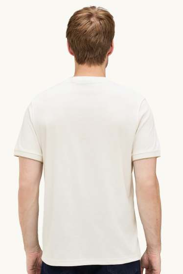Hommes - T-shirt - regular fit - blanc