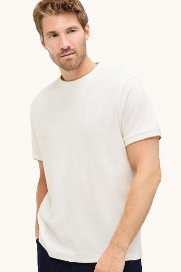Hommes - T-shirt - regular fit - blanc