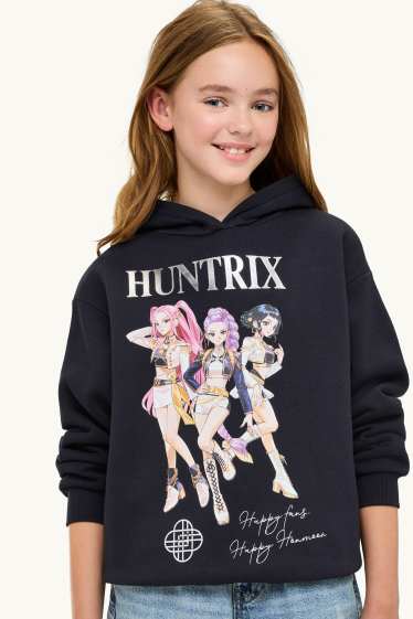 Children Girls - K-Pop Demon Hunters - hoodie - black