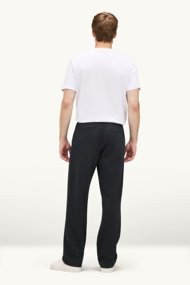 Uomo - Pantaloni chino - relaxed fit - nero
