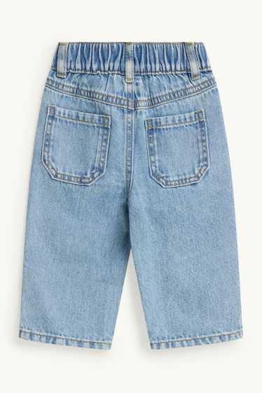Bebeluși - băieți - Tigru - jeans bebeluși - denim-albastru
