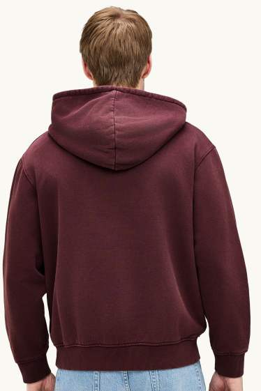 Herren - Hoodie - dunkelrot
