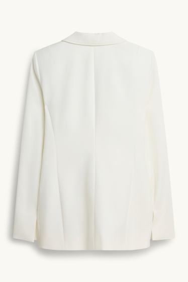 Femmes - Blazer de bureau - cintré - blanc pur