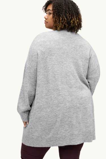 Donna - Cardigan lungo - grigio