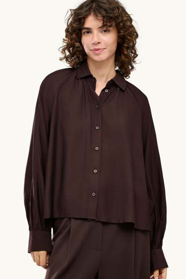 Femmes - Blouse-chemise - marron foncé