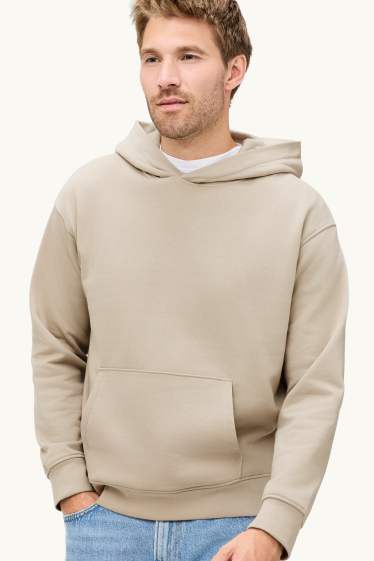 Herren - Hoodie - beige
