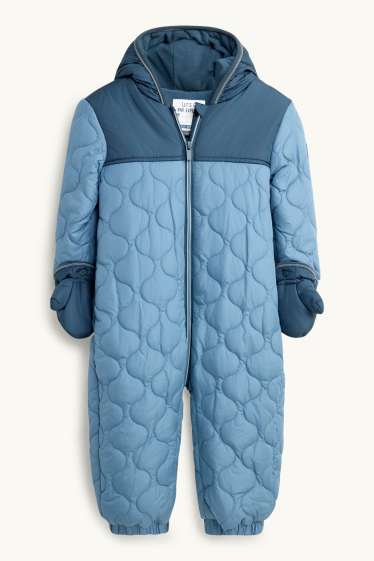 Baby: jongens - Baby snowsuit - blauw / donkerblauw