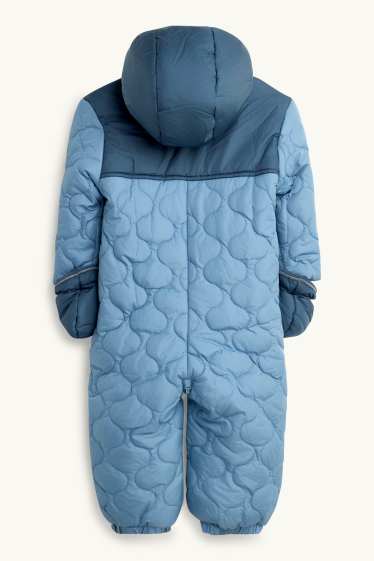 Baby: jongens - Baby snowsuit - blauw / donkerblauw