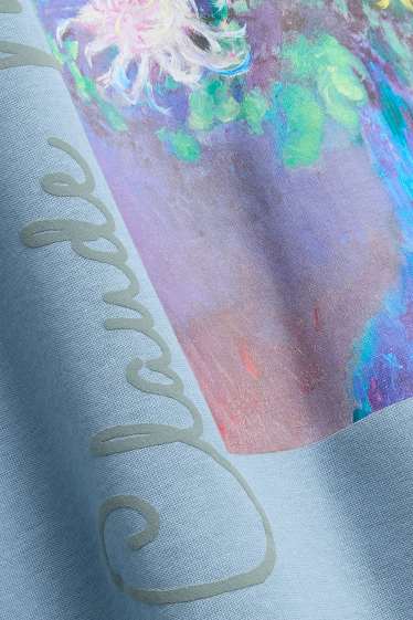 Women - Sweatshirt - Claude Monet - light blue