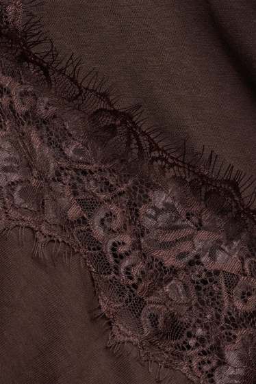 Women - T-shirt - dark brown
