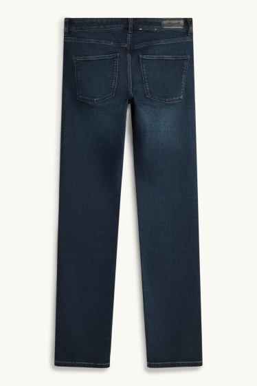 Donna - Straight jeans - vita media - LYCRA® - jeans blu scuro