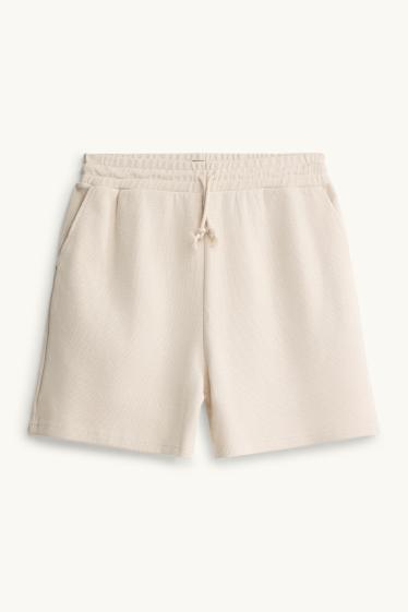 Herren - Sweatshorts - hellbeige