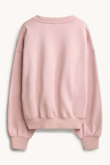 Damen - Oversized-Sweatshirt - hellrosa