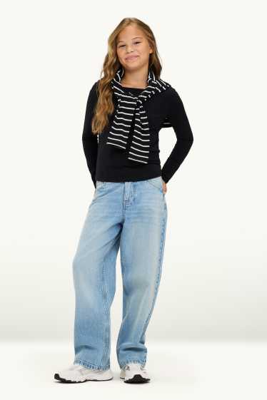 Bambine - Baggy jeans - jeans blu