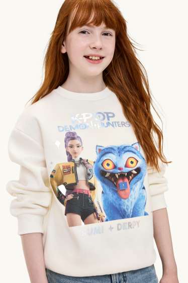 Kinder Mädchen - KPop Demon Hunters - Sweatshirt - cremeweiß