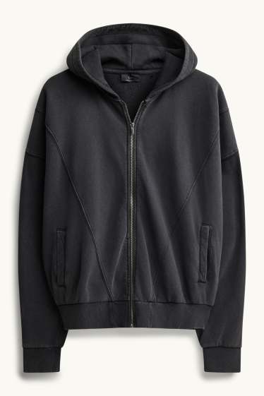 Hommes - Veste sweat - noir / gris foncé