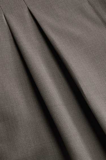 Dames - Pantalon - high waist - tapered fit - grijs