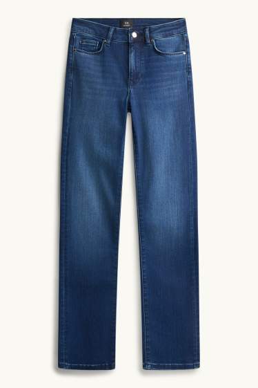 Dona - Straight Jeans - mid waist - texà blau