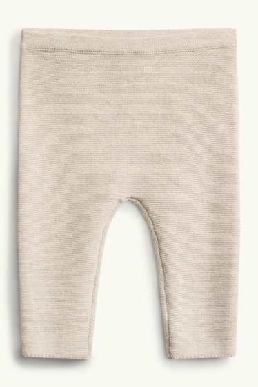 Baby Boys - Fox and snowflakes - newborn outfit - 2 piece - beige / brown