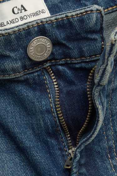 Dámské - Boyfriend jeans - mid waist - džíny - tmavomodré