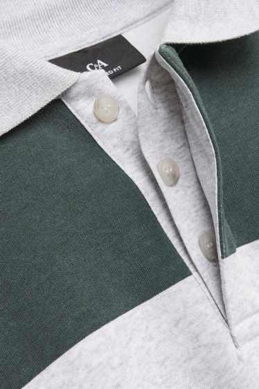 Men - Sweatshirt - dark green / gray