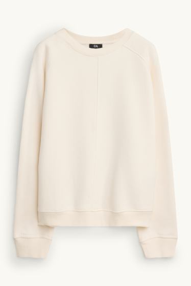 Damen - Sweatshirt - cremeweiß