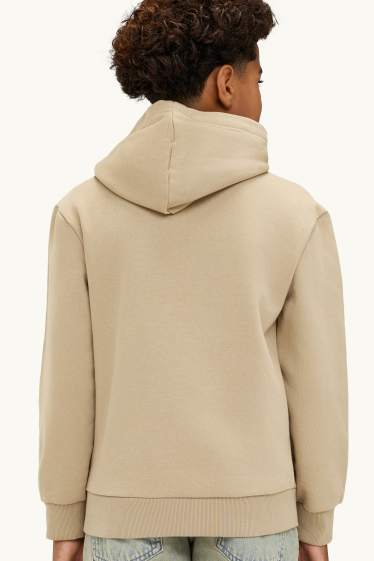 Enfants garçons - Lot de 2 - tigre et écouteurs - sweat à capuche et sweat - noir / beige