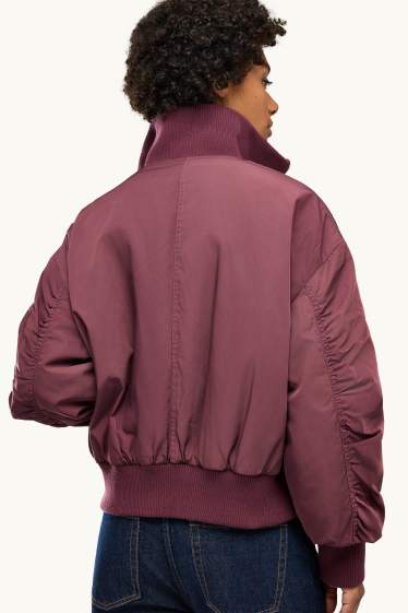 Women - Bomber jacket - water-repellent - bordeaux
